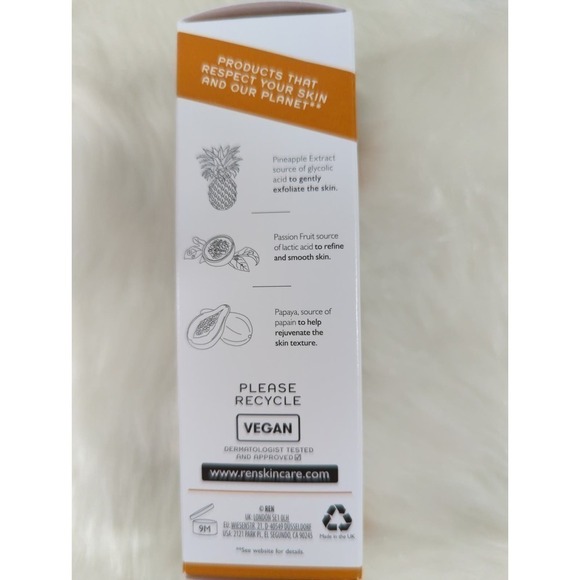 REN Clean Skincare Glycol Lactic Radiance Renewal Mask w/ AHA BNIB - Picture 9 of 11